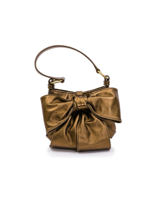 Sac "Bow" YSL SAINT LAURENT en cuir cuivré