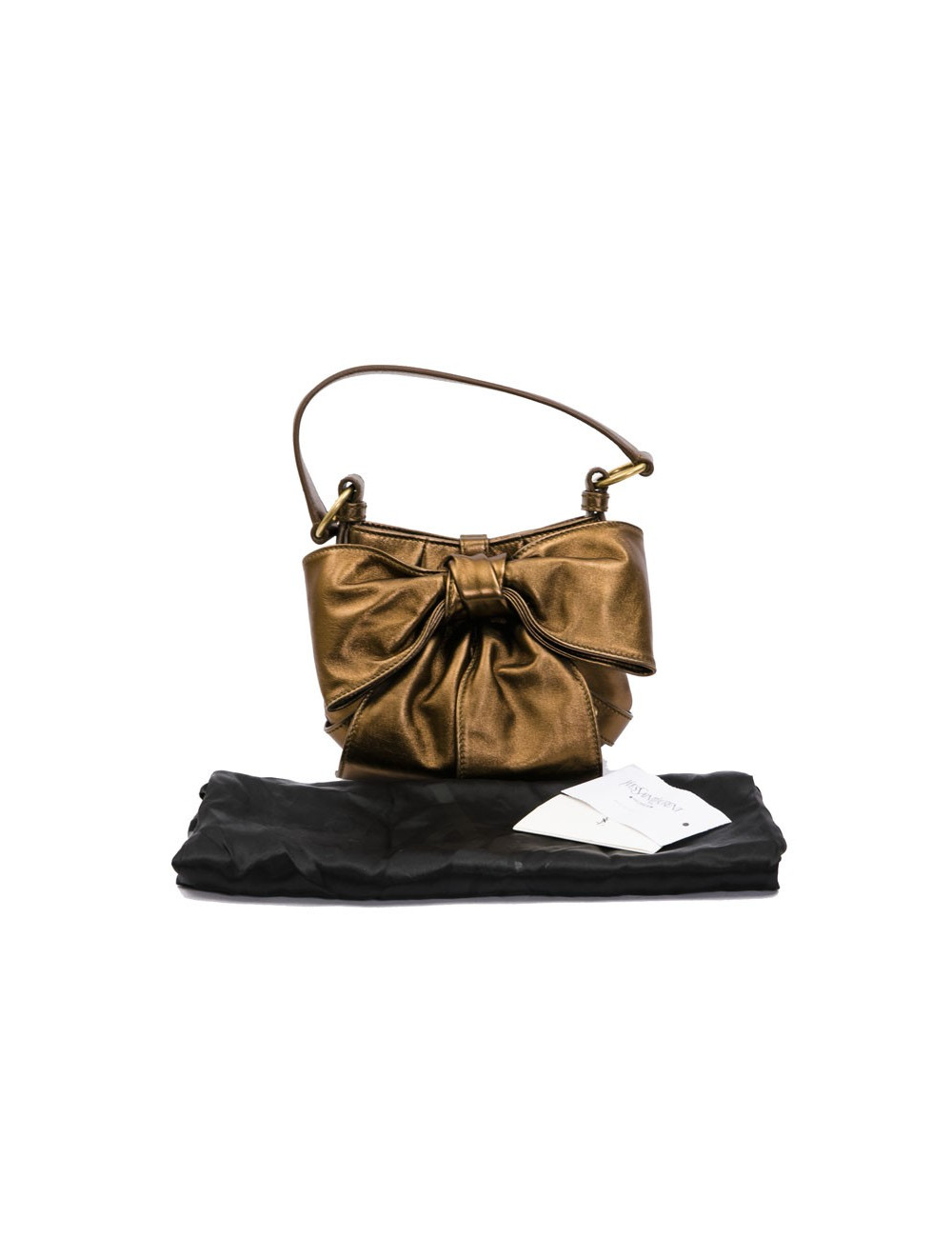 Sac "Bow" YSL SAINT LAURENT en cuir cuiviré 