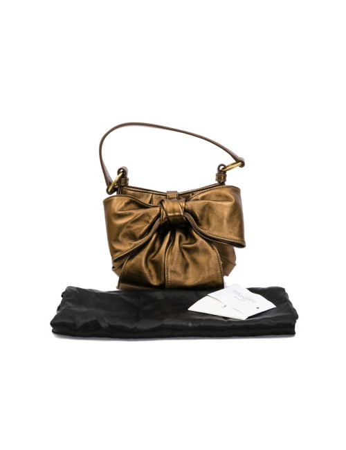 Sac "Bow" YSL SAINT LAURENT en cuir cuivré