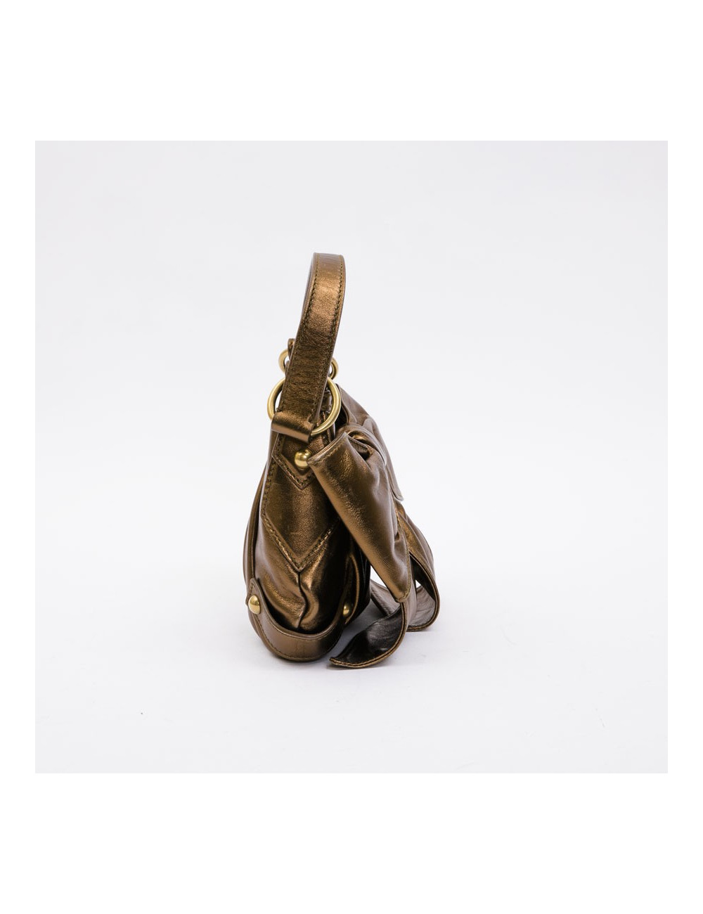 Sac "Bow" YSL SAINT LAURENT en cuir cuiviré 