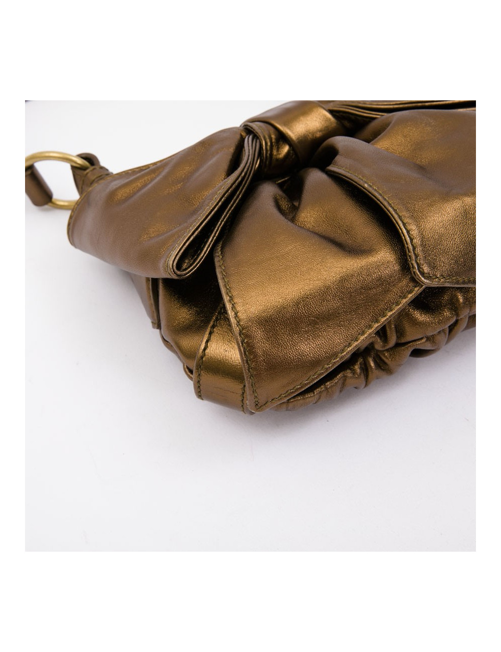 Sac "Bow" YSL SAINT LAURENT en cuir cuivré
