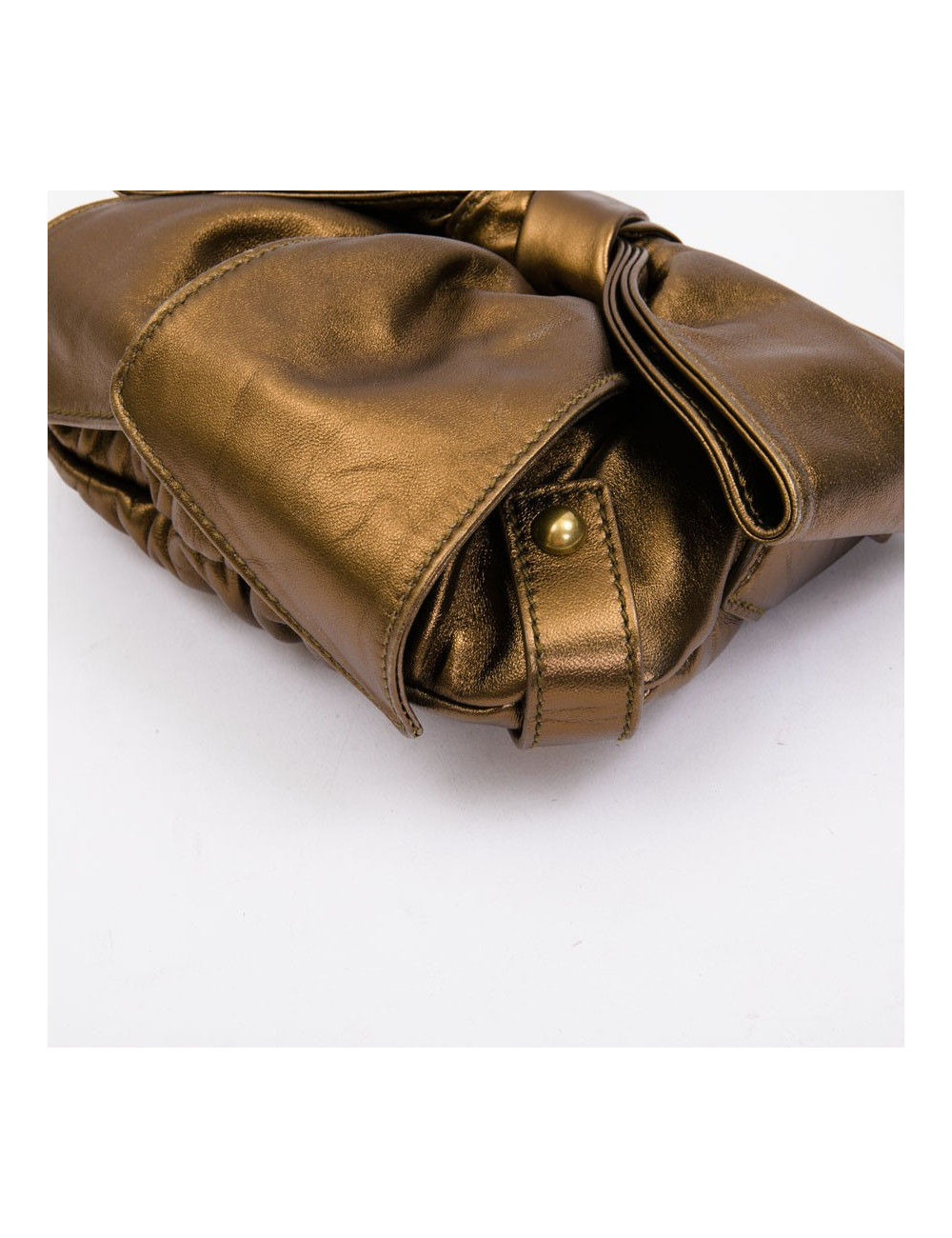 Sac "Bow" YSL SAINT LAURENT en cuir cuiviré 