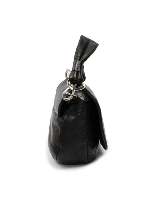 Sac CHANEL cuir d'agneau noir matelassé