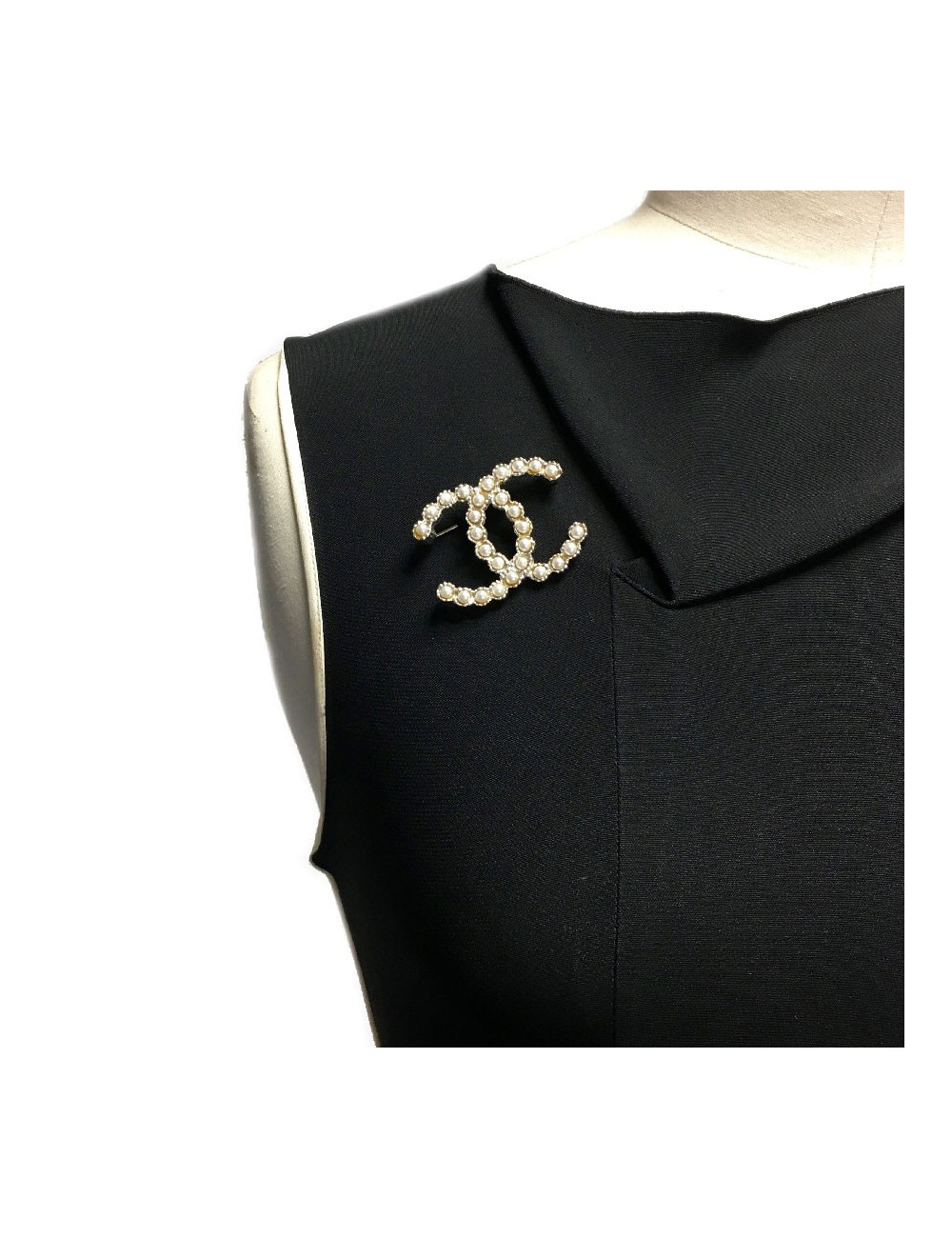 Broche CHANEL perles