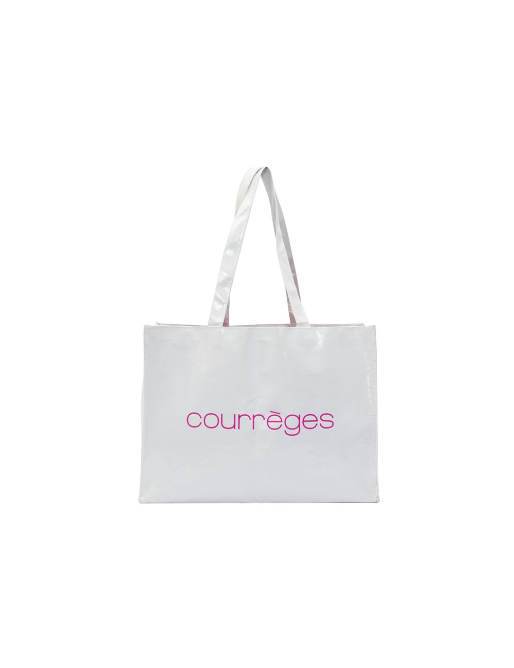 Cabas COURREGES en toile blanc