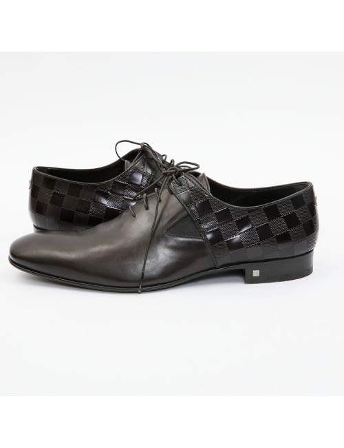 Chaussures "Delaware Richelieu" LOUIS VUITTON T44 cuir marron