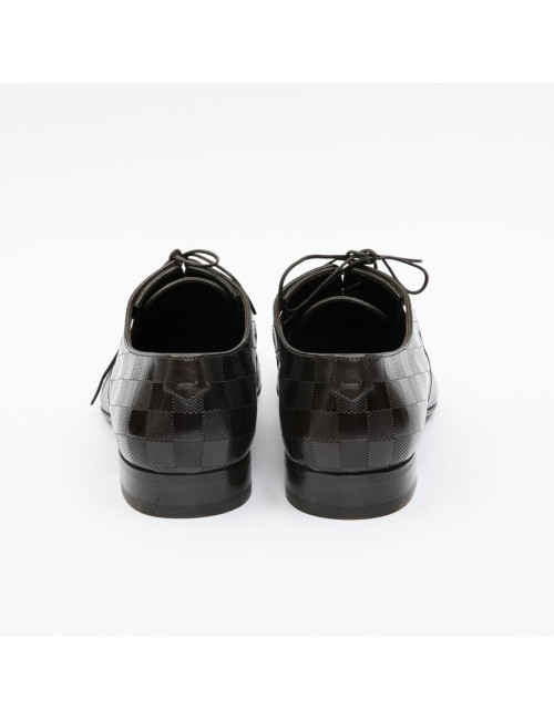 Chaussures "Delaware Richelieu" LOUIS VUITTON T 45,5FR cuir marron