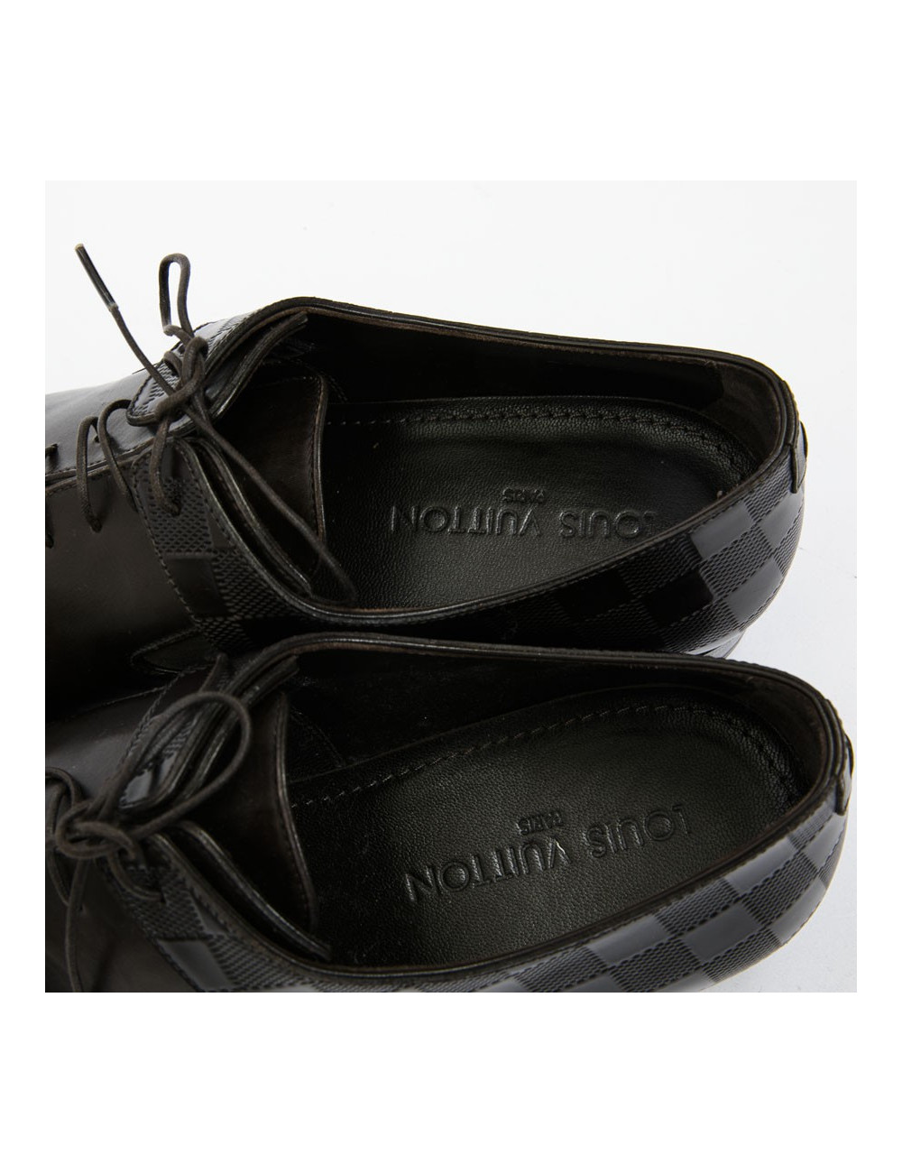 Chaussures "Delaware Richelieu" LOUIS VUITTON T44 cuir marron