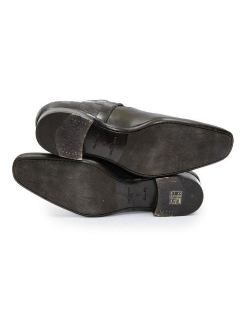 Chaussures "Delaware Richelieu" LOUIS VUITTON T44 cuir marron