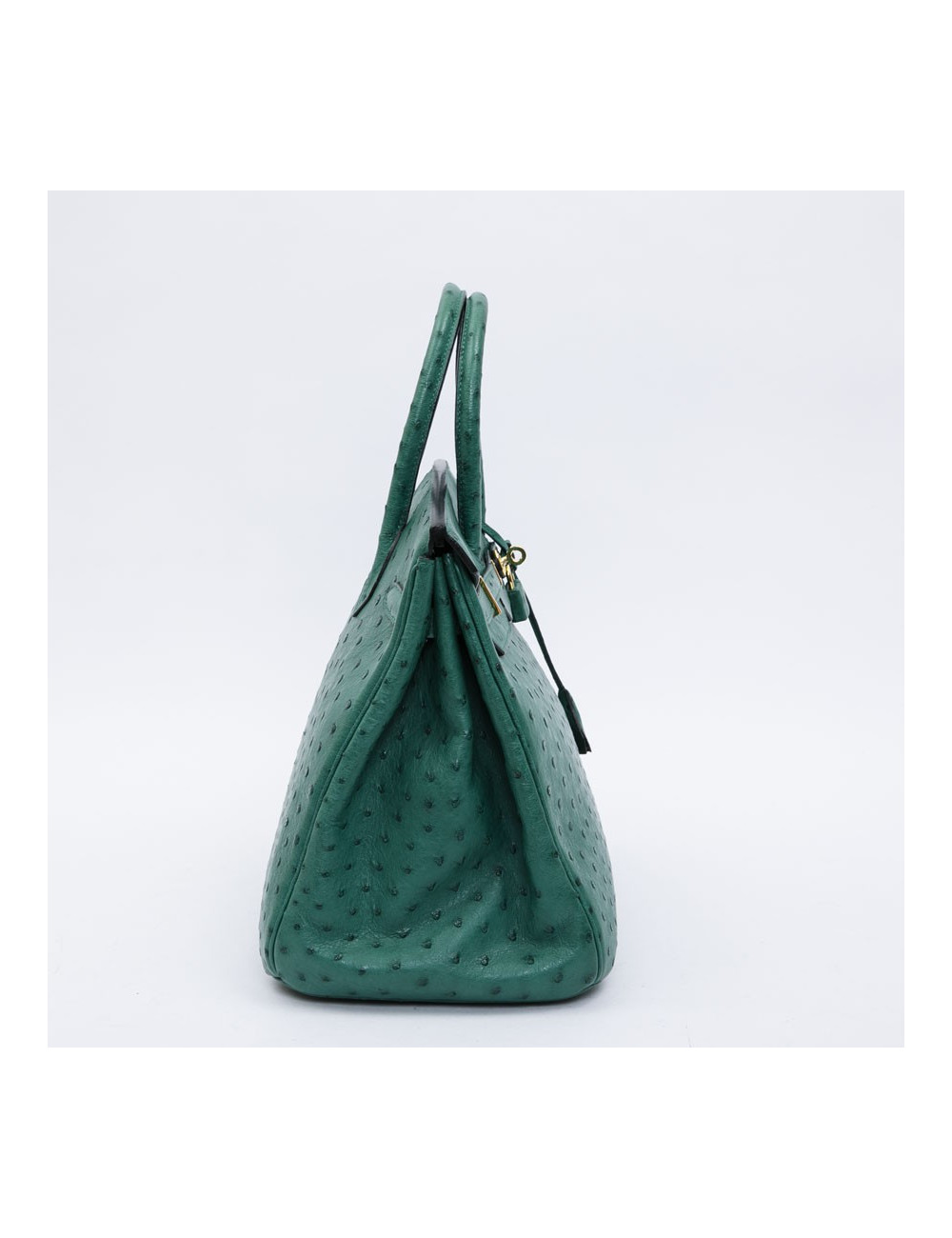 Birkin 35 HERMES en autruche vert