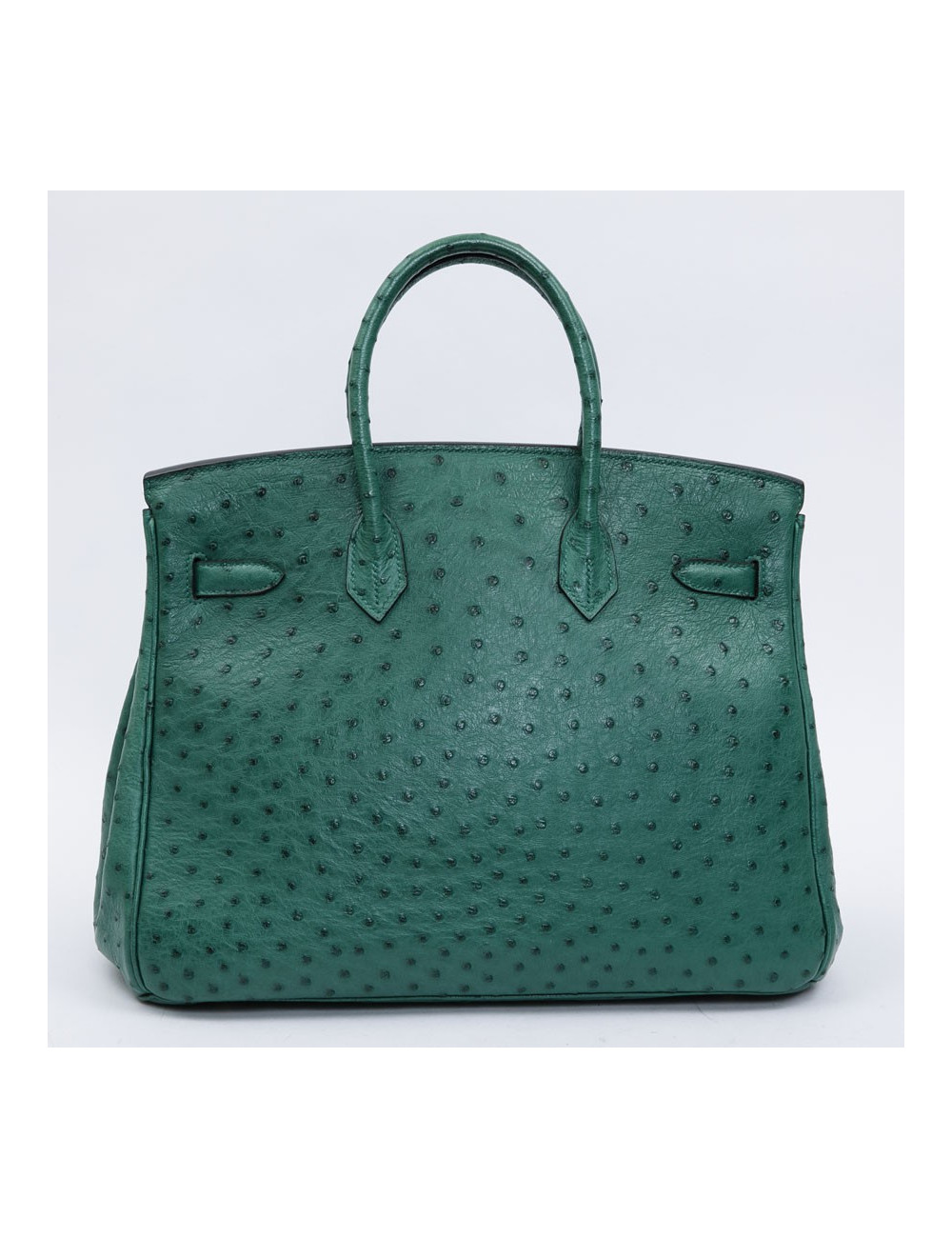 Birkin 35 HERMES en autruche vert