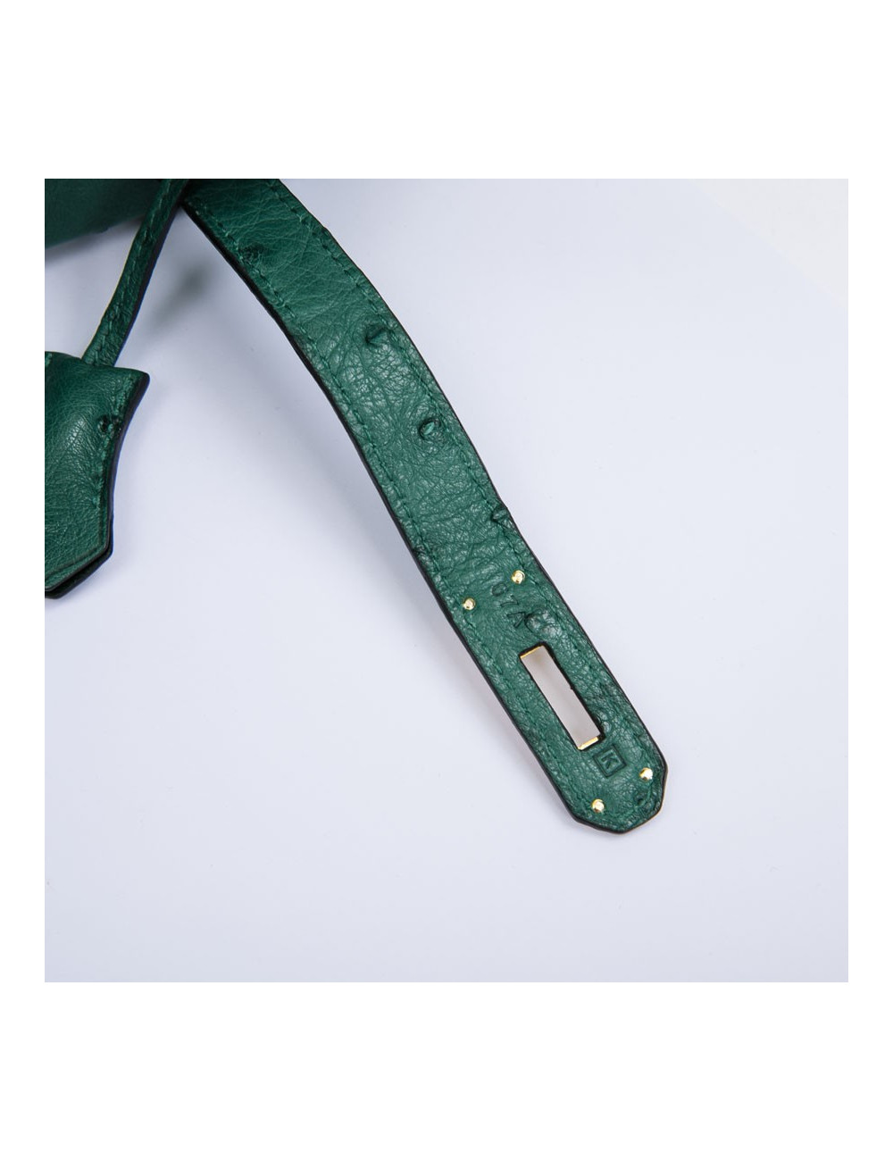Birkin 35 HERMES en autruche vert