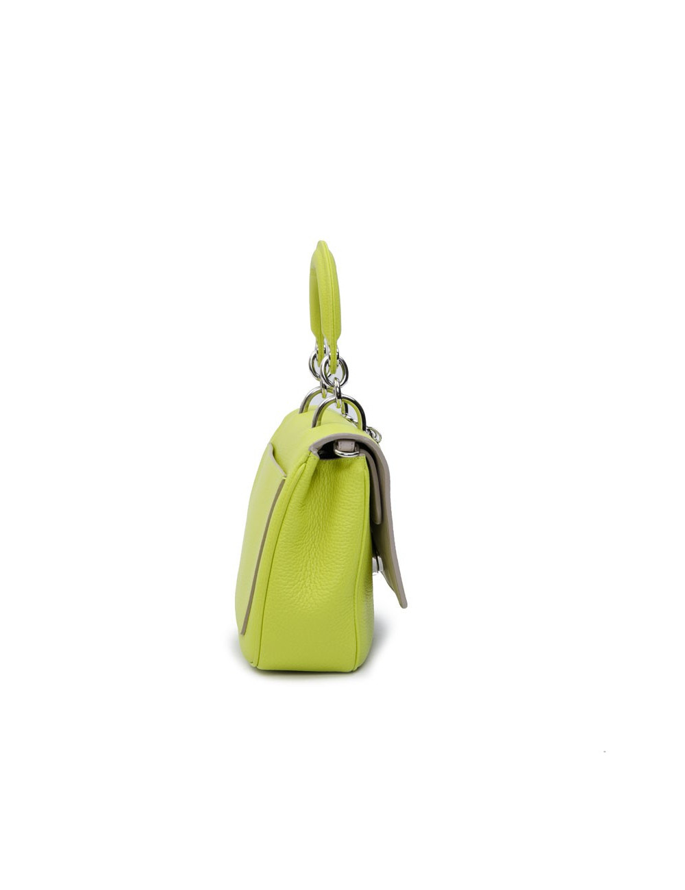 CHRISTIAN DIOR 'Be Dior' bag in acid green taurillon leather