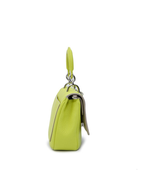 CHRISTIAN DIOR 'Be Dior' bag in acid green taurillon leather