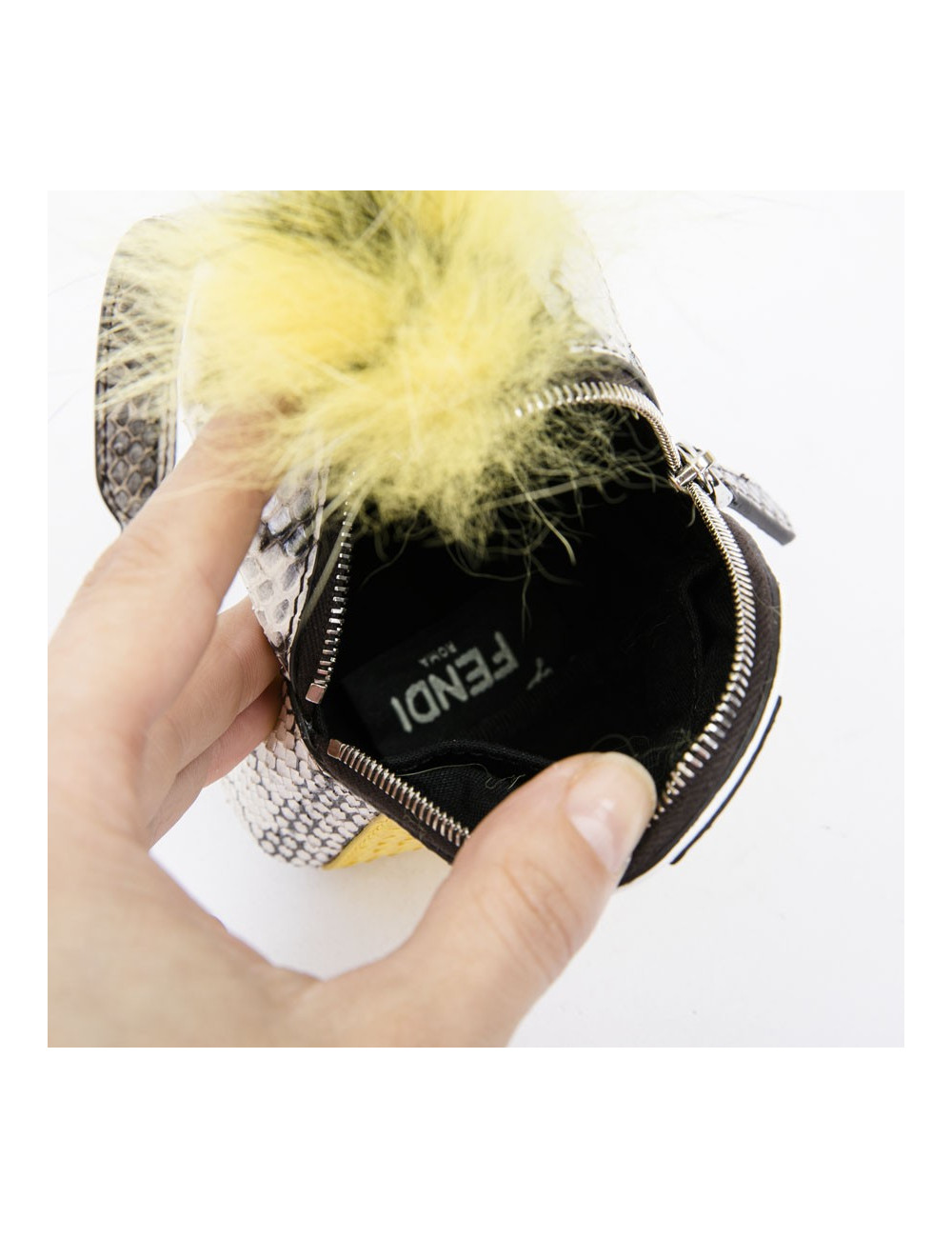 Charm FENDI mini sac à dos python multicolore