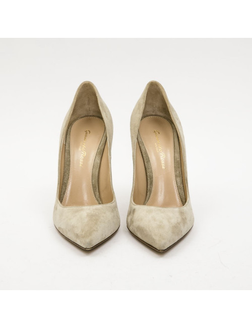 GIANVITO ROSSI high heels in beige suede size 37FR