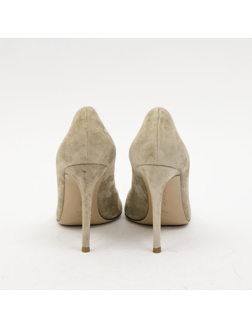 GIANVITO ROSSI high heels in beige suede size 37FR