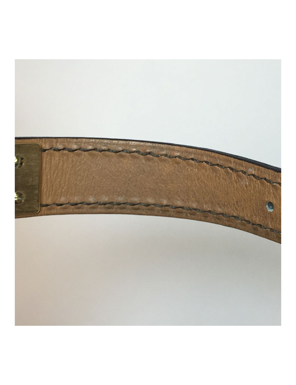 Bracelet Kelly HERMES autruche vert