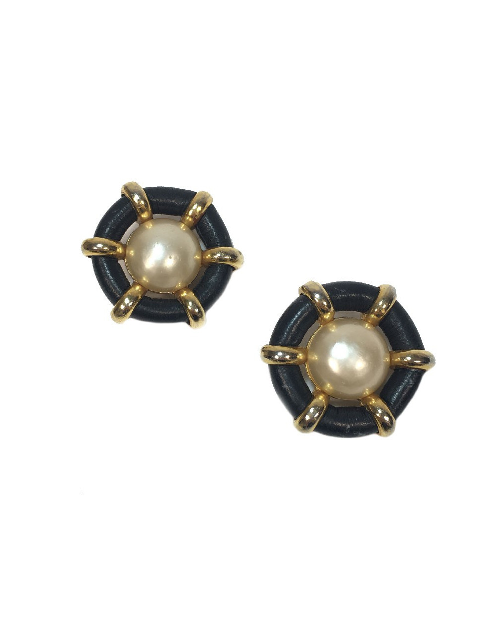 Boucles d'oreille clips CHANEL Vintage