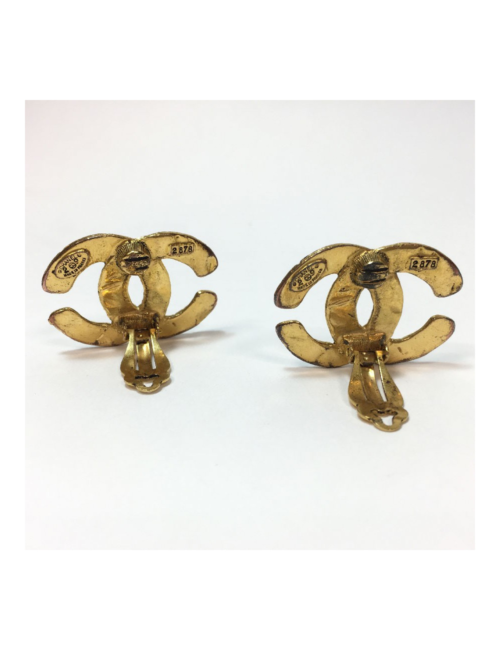 CHANEL CC Vintage clip-on earrings