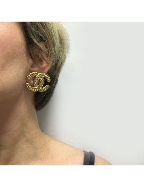 CHANEL CC Vintage clip-on earrings