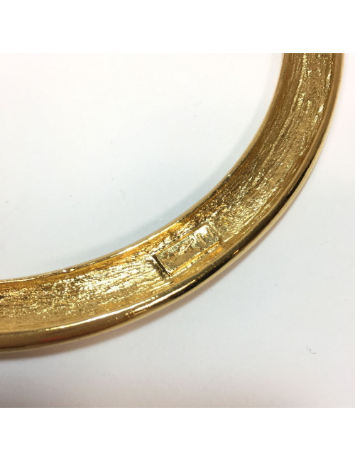 Collier YVES SAINT LAURENT rigide doré