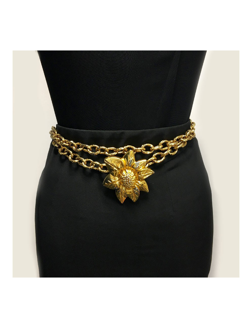 Ceinture LANVIN en métal doré