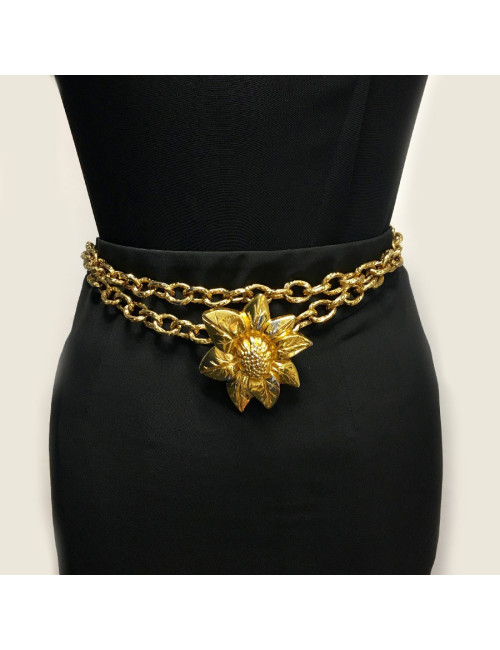 Ceinture LANVIN en métal doré