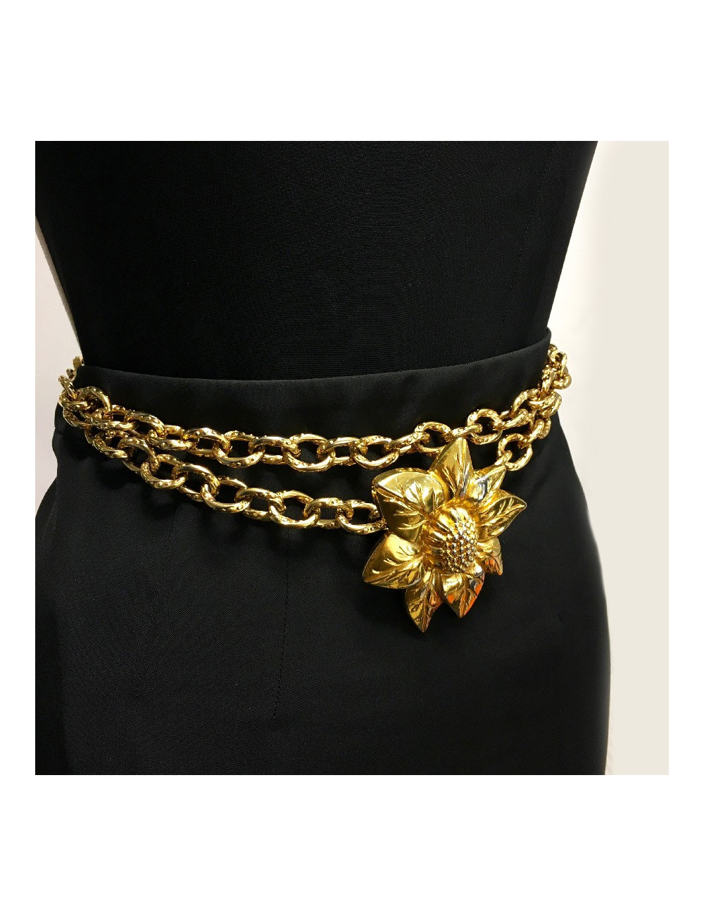 Ceinture LANVIN T68 en métal doré