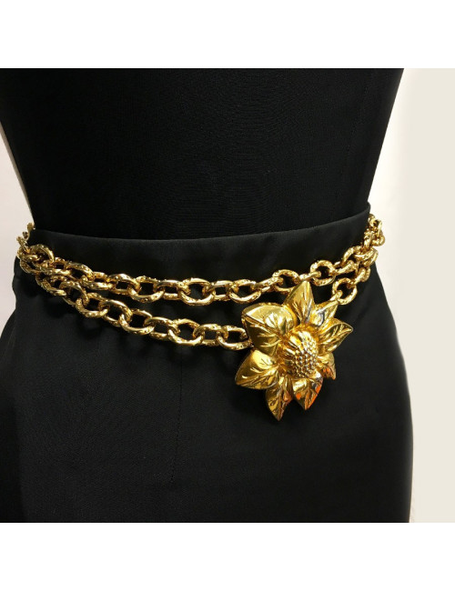 Ceinture LANVIN en métal doré