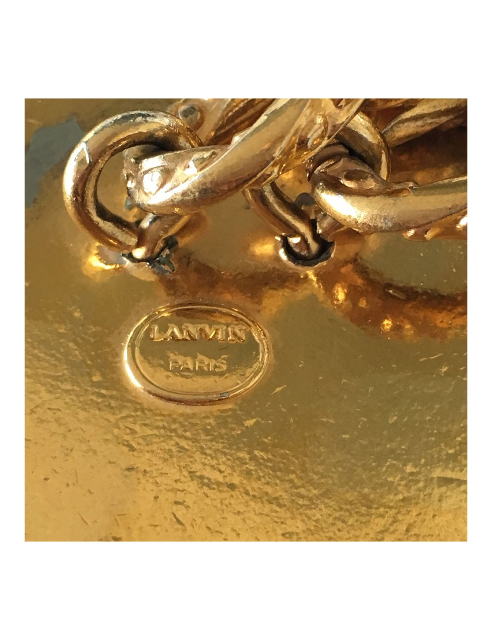 Ceinture LANVIN T68 en métal doré