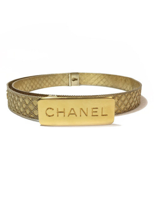 Ceinture CHANEL T68 vintage dorée