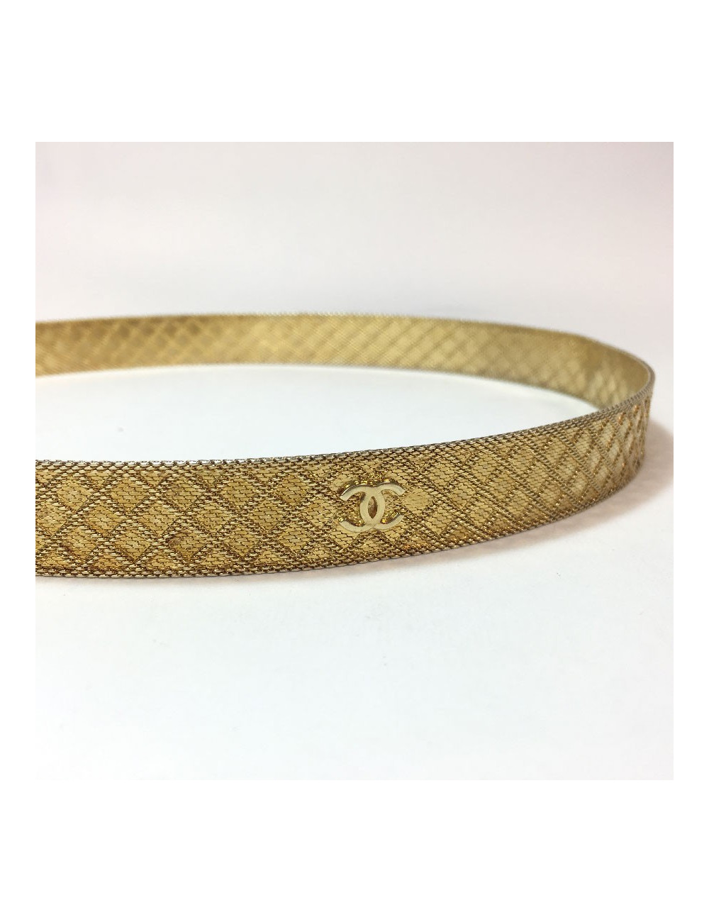 Ceinture CHANEL T68 vintage dorée