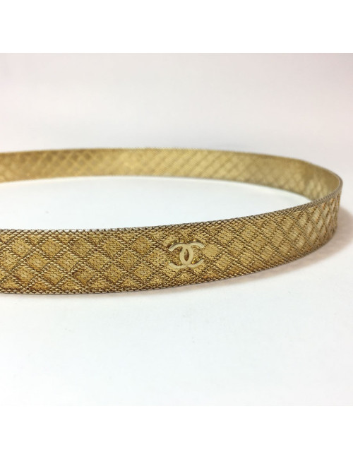 Ceinture CHANEL T68 vintage dorée