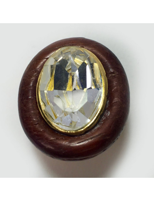 Boucles d'oreilles clips YVES SAINT LAURENT strass