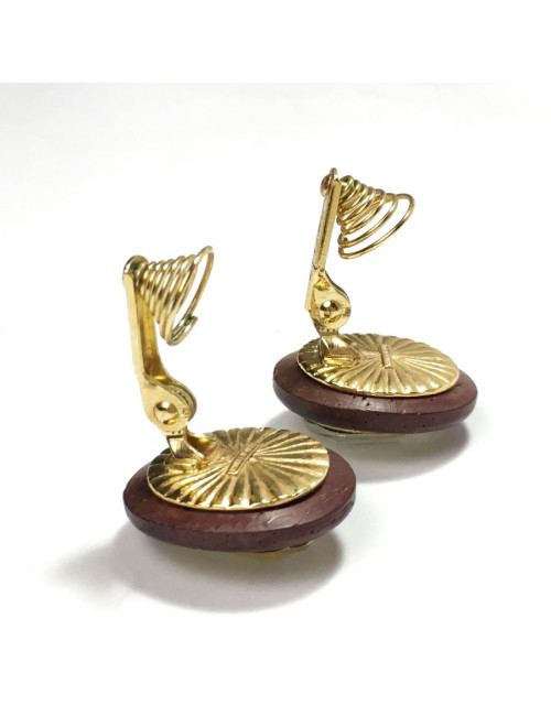 Boucles d'oreilles clips YVES SAINT LAURENT strass