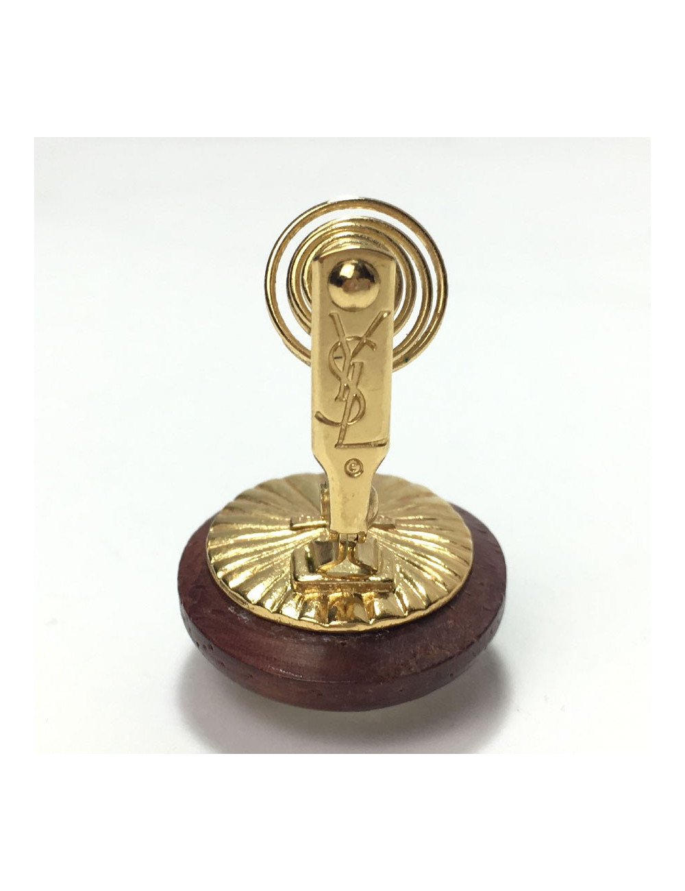 Boucles d'oreilles clips YVES SAINT LAURENT strass