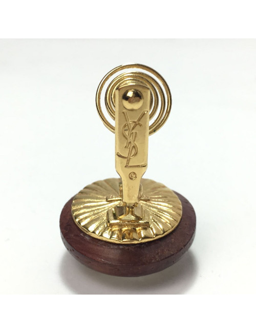 Boucles d'oreilles clips YVES SAINT LAURENT strass