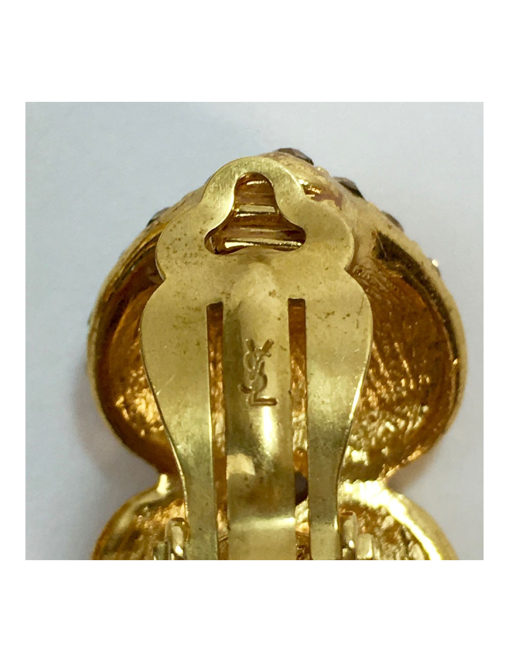 Boucles d'oreille clips YSL SAINT LAURENT Vintae