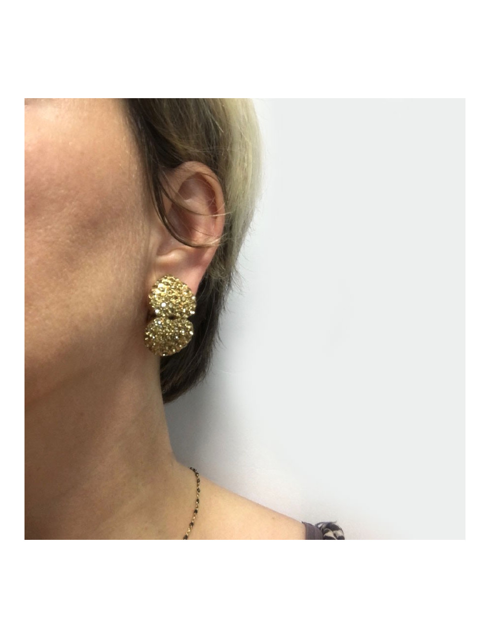 Boucles d'oreille clips YSL SAINT LAURENT Vintae