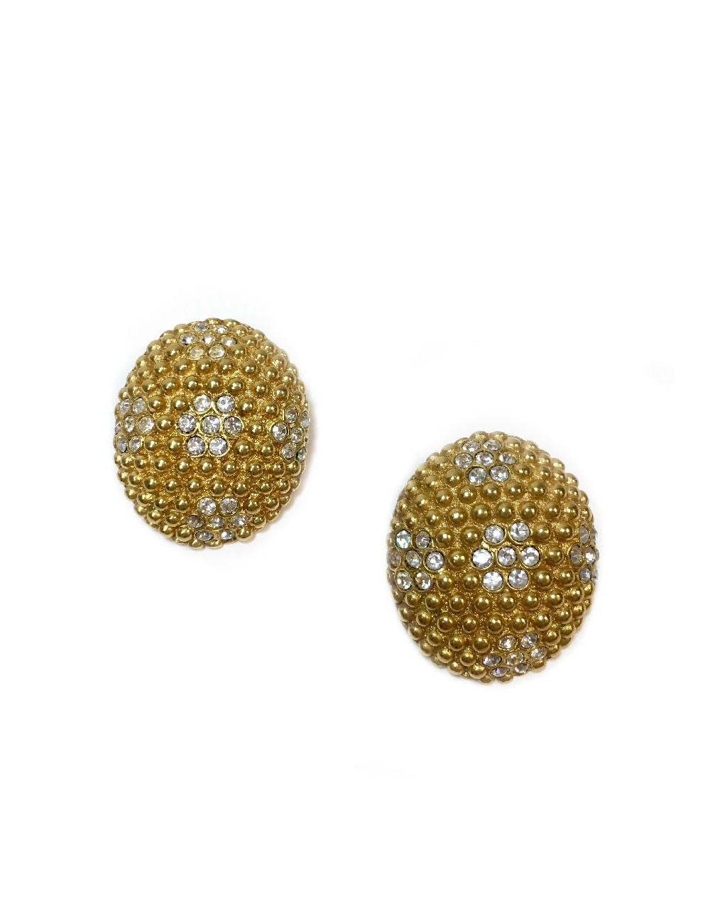 Boucles d'oreille clips YSL SAINT LAURENT Vintage