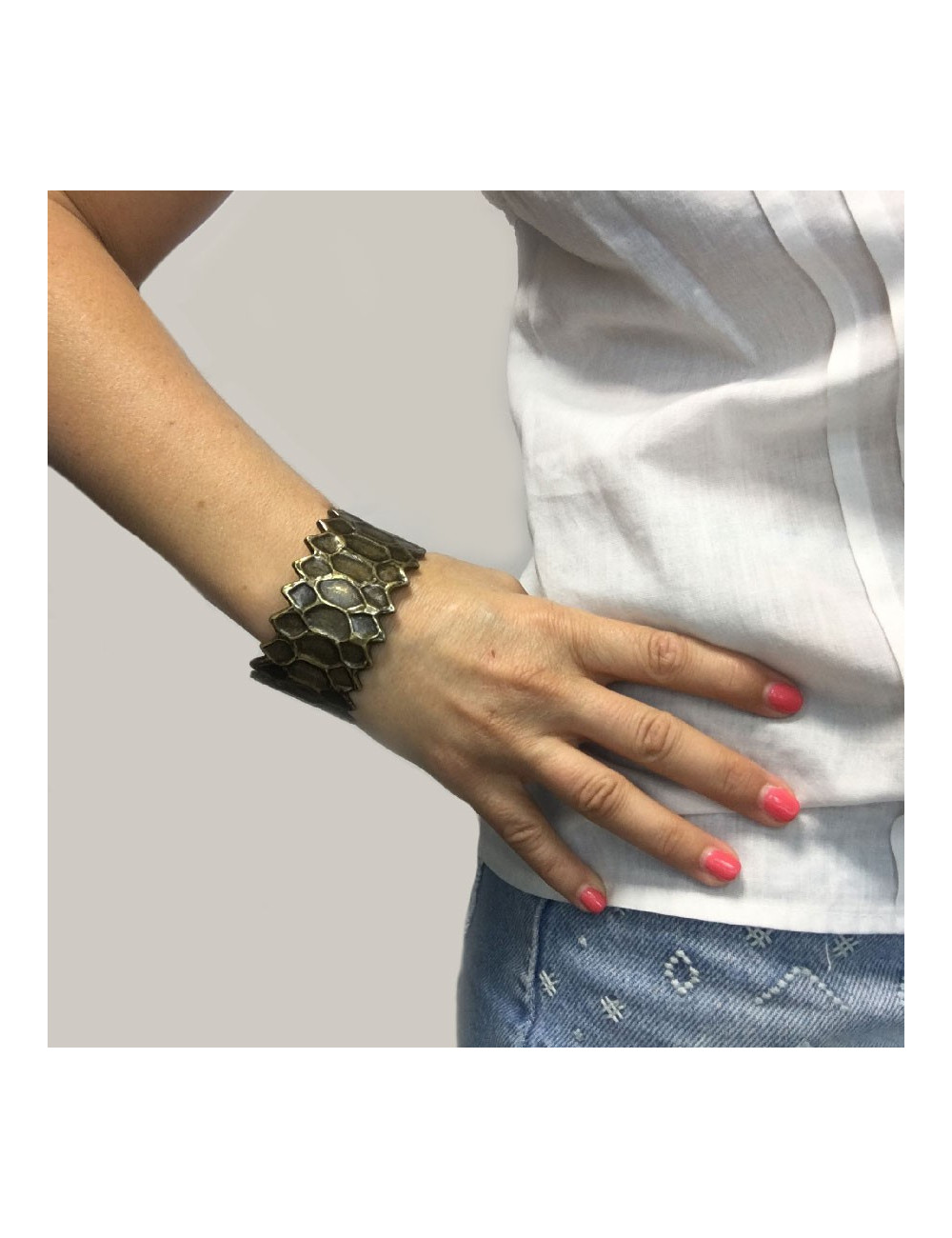 Manchette YVES SAINT LAURENT rigide vintage