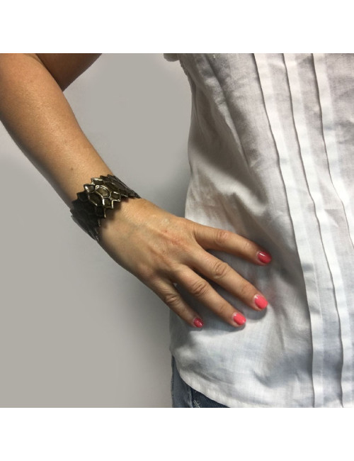 Manchette YVES SAINT LAURENT rigide vintage