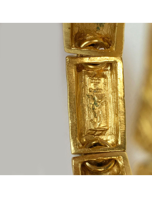 Bracelet YVES SAINT LAURENT rigide doré