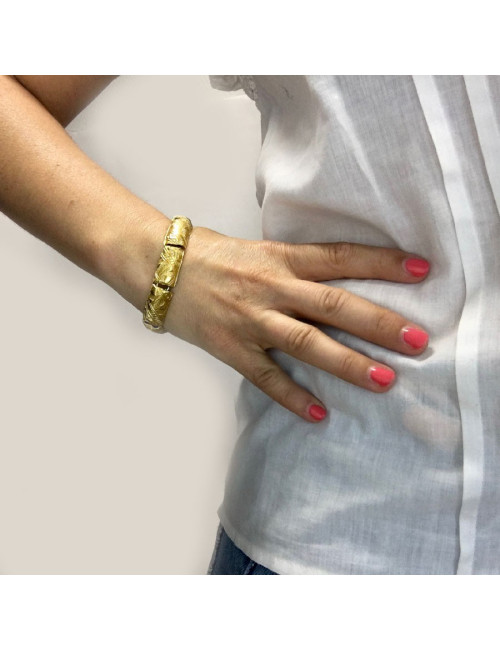 Bracelet YVES SAINT LAURENT rigide doré