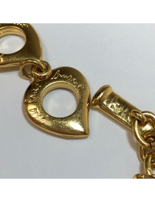 Bracelet YVES SAINT LAURENT strass champagne vintage 