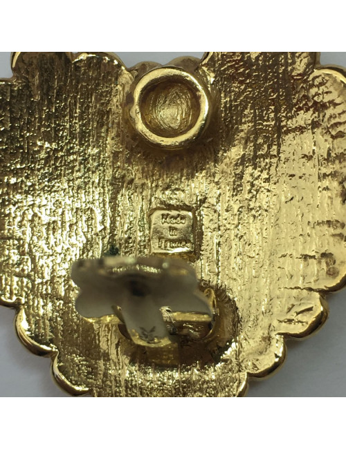 Boucles d'oreille clips YSL SAINT LAURENT Vintage