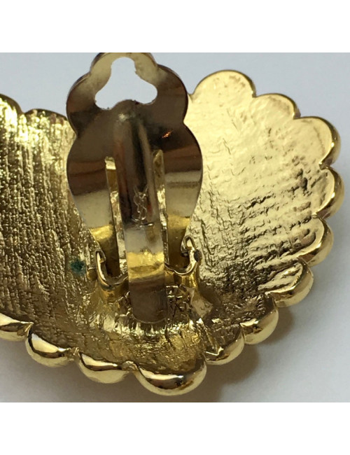 Boucles d'oreille clips YSL SAINT LAURENT Vintage
