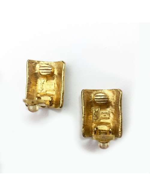 Boucles d'oreille clips YSL SAINT LAURENT