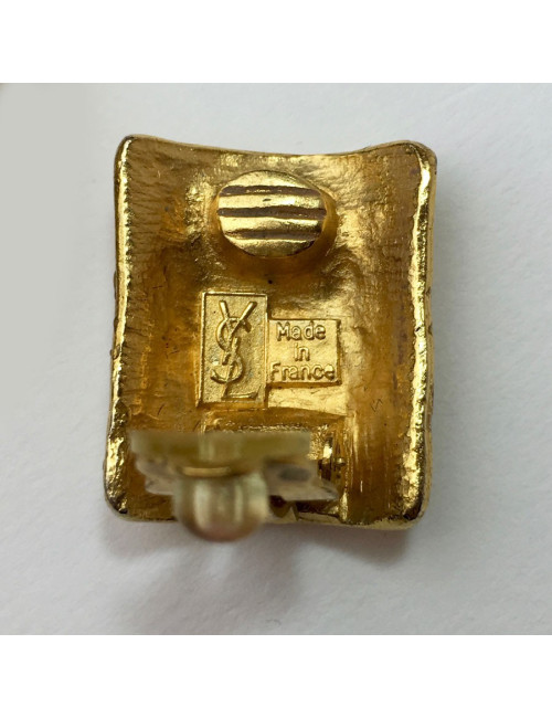 Boucles d'oreille clips YSL SAINT LAURENT